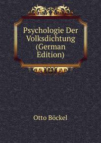 Psychologie Der Volksdichtung (German Edition)