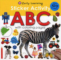 Sticker Activity Book. ABC. With colorning pages. Over 100 stickers