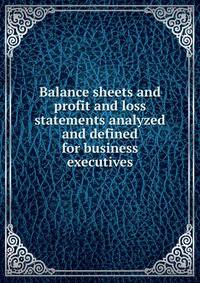 Balance sheets and profit and loss statements analyzed and defined for business executives