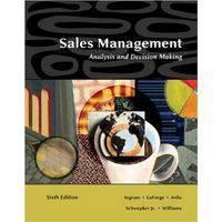 Sales Management: Analysis and Decision Making