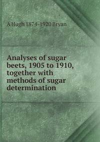 Analyses of sugar beets, 1905 to 1910, together with methods of sugar determination