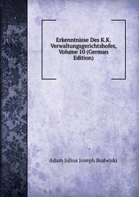 Erkenntnisse Des K.K. Verwaltungsgerichtshofes, Volume 10 (German Edition)