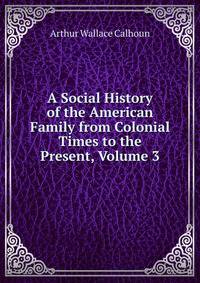 A Social History of the American Family from Colonial Times to the Present, Volume 3