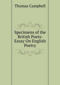 Specimens of the British Poets: Essay On English Poetry
