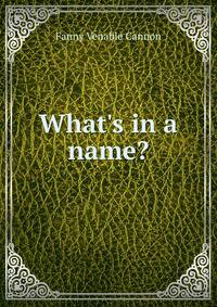 What's in a name?