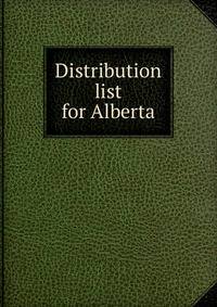 Distribution list for Alberta