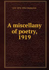 A miscellany of poetry, 1919