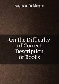 On the Difficulty of Correct Description of Books