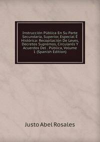 Instruccion Publica En Su Parte Secundaria, Superior, Especial E Historica: Recopilacion De Leyes, Decretos Supremos, Circulares Y Acuerdos Del . Publica, Volume 1 (Spanish Edition)