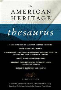 American Heritage Thesaurus (PB)