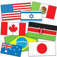 Accent Punch-Outs International Flags (72 pieces)