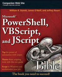 Microsoft PowerShell, VBScript & JScript Bible (Bible Series)