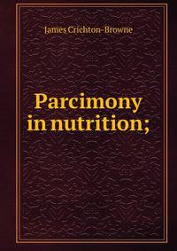 Parcimony in nutrition;