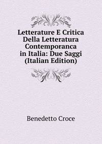 Letterature E Critica Della Letteratura Contemporanca in Italia: Due Saggi (Italian Edition)