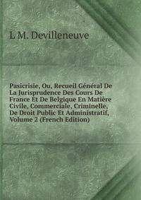 Pasicrisie, Ou, Recueil General De La Jurisprudence Des Cours De France Et De Belgique En Matiere Civile, Commerciale, Criminelle, De Droit Public Et Administratif, Volume 2 (French Edition)