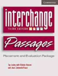 Interchange Passages Placement Evaluation Package (2 audio CDs, 1 Paperback) (+ Audio CD)