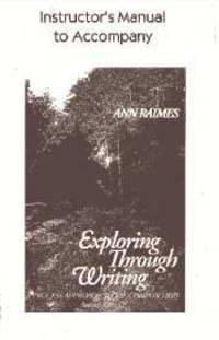 Exploring Through Writing Instructor's Manual