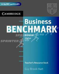 Business Benchmark Advanced Business English Certificate And Business Language Testing Service Teacher's Resource Book