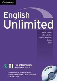 English Unlimited : Pre-intermediate Teacher's Pack ( Book + DVD )