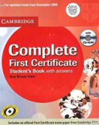 Complete First Certificate Student's Book Pack (Student's Book with Answers, CD-ROM and Class Audio CDs (3))