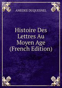 Histoire Des Lettres Au Moyen Age (French Edition)
