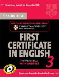 Cambridge First Certificate in English 3 for Updated Exam Self-study Pack (+ Audio CD)