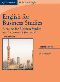 English for Business Studies. Third edition. Teacher's Book