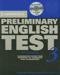 Cambridge Preliminary English Test 3 Self-study Pack: Examination Papers from the University of Cambridge ESOL Examinations