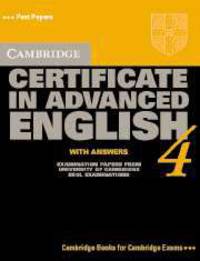 Cambridge Certificate in Advanced English 4 Student's Book with answers