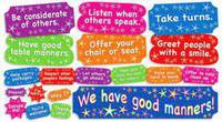 We Have Good Manners! - mini bulletin boards (19 pieces)