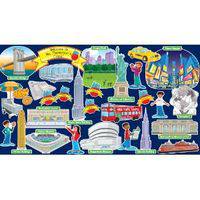 New York Adventure Bulletin Board (62 pieces +activity guide)
