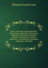 Ferns: Osmunda, Hymenophyllum, Trichomanes, Davallia, Thyrsopteris, Cibotium, Trichiocarpa, Deparia, Dicksonia, Gleichenia, Cyathea, Hemitelia, . Anemidictyon, Lygodium, Angiopteris, Marattia