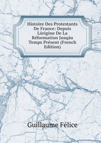 Histoire Des Protestants De France: Depuis Lorigine De La Reformation Jusqau Temps Present (French Edition)