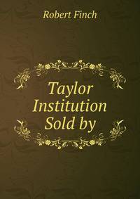 Taylor Institution Sold by