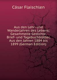 Aus den Lehr- und Wanderjahren des Lebens; Gesammelte Gedichte, Brief- und Tagebuchblatter, Aus den Jahren 1884 bis 1899 (German Edition)