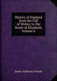 History of England from the Fall of Wolsey to the Death of Elizabeth, Volume 6