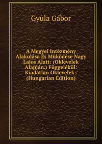 A Megyei Intezmeny Alakulasa Es Mukodese Nagy Lajos Alatt: (Oklevelek Alapjan.) Fuggelekul: Kiadatlan Oklevelek . (Hungarian Edition)