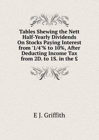 Tables Shewing the Nett Half-Yearly Dividends On Stocks Paying Interest from '1/4'% to 10%, After Deducting Income Tax from 2D. to 1S. in the ?