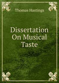 Dissertation On Musical Taste