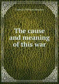 The cause and meaning of this war
