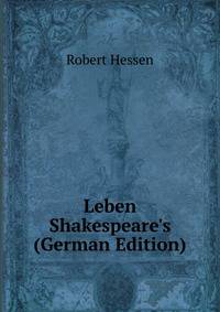 Leben Shakespeare's (German Edition)