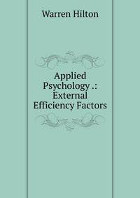 Applied Psychology .: External Efficiency Factors