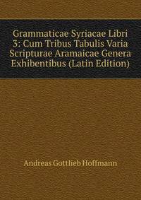 Grammaticae Syriacae Libri 3: Cum Tribus Tabulis Varia Scripturae Aramaicae Genera Exhibentibus (Latin Edition)