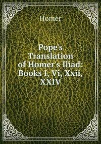 Pope's Translation of Homer's Iliad: Books I, Vi, Xxii, XXIV