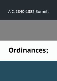 Ordinances;