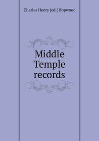 Middle Temple records