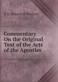 Commentary On the Original Text of the Acts of the Apostles