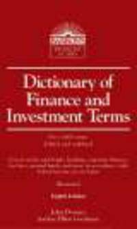Dictionary of Finance and Investment Terms 8ed