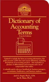 Dictionary of accounting terms 4th ed