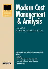 Modern Cost Management and Analysis 3e